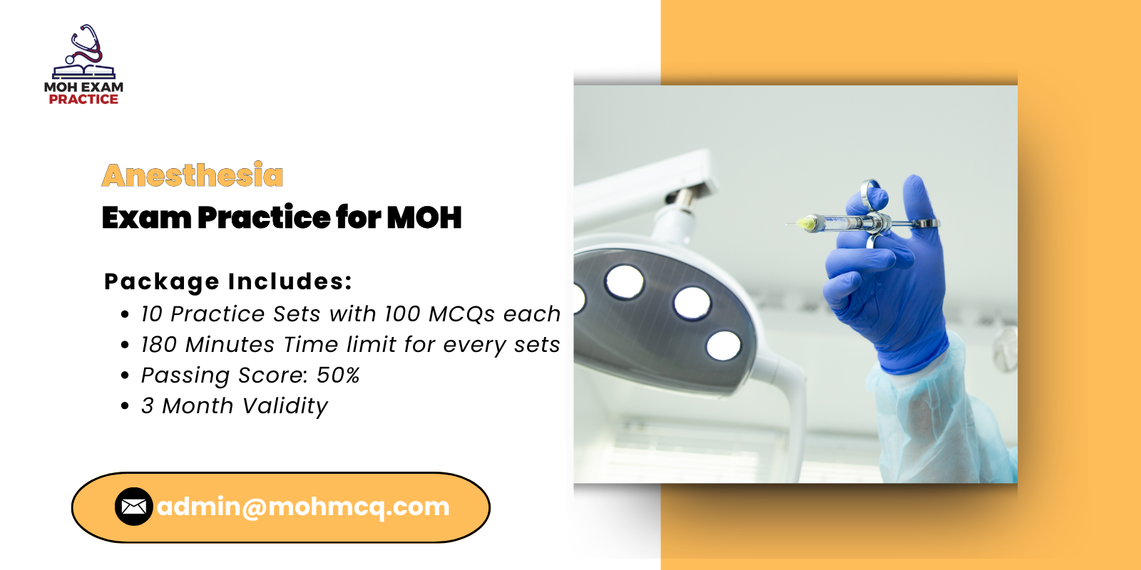 anesthesia Exam Practice for MOH