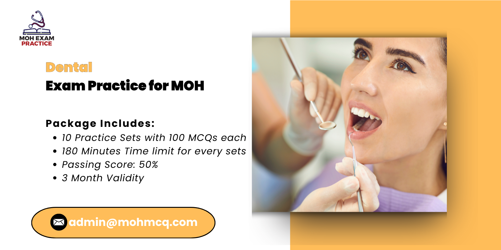 Dental Exam Practice for MOH