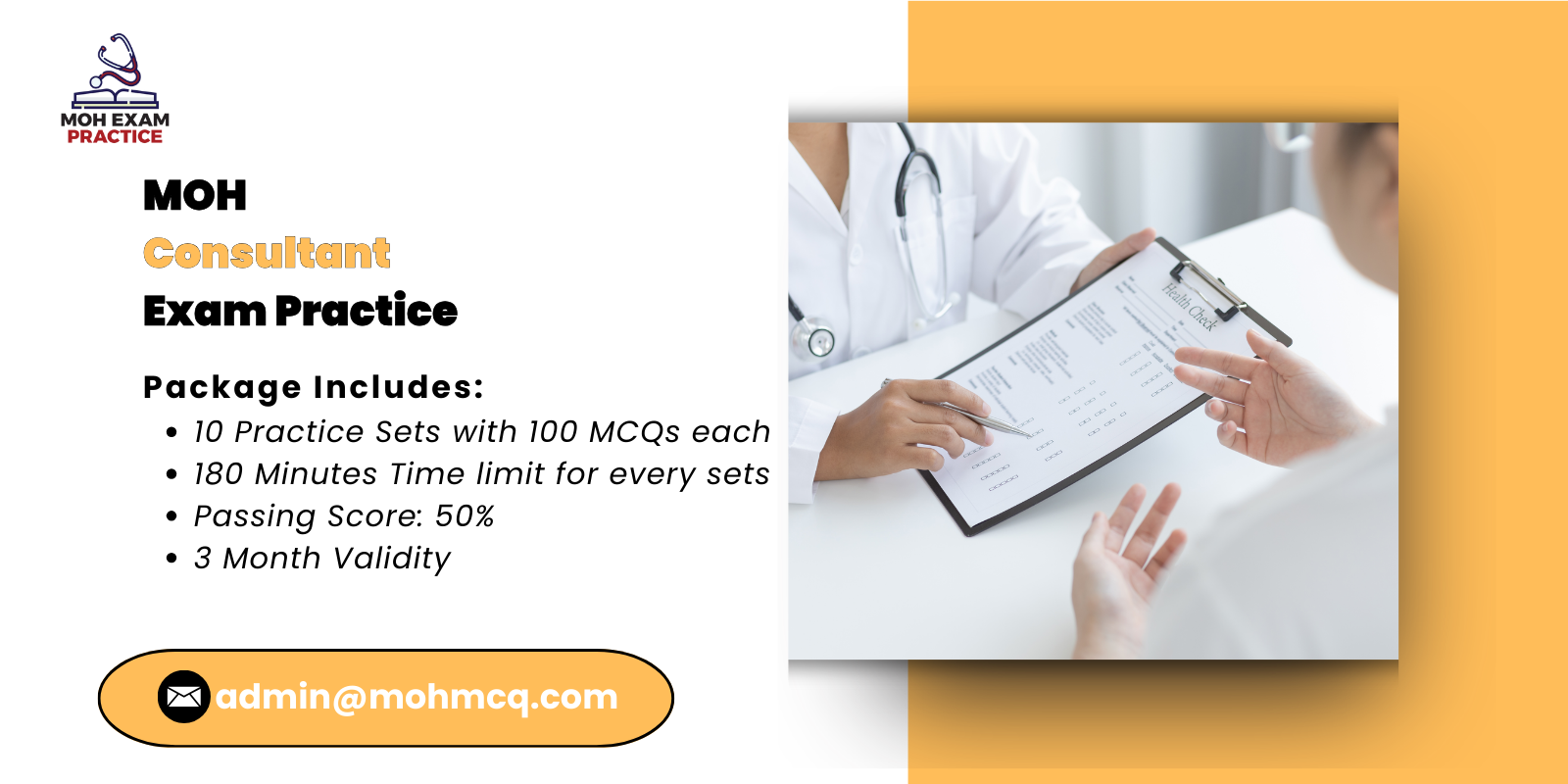 MOH Consultant Exam Practice