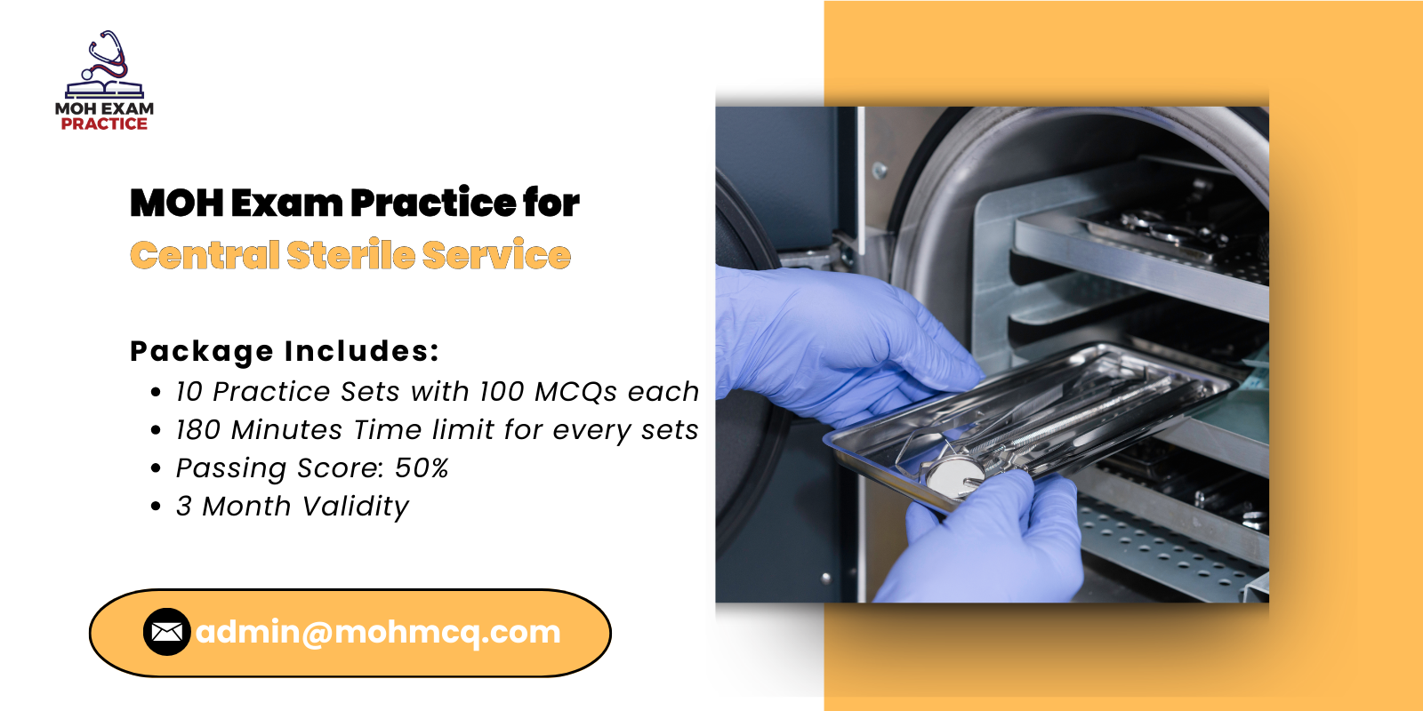 MOH Exam Practice for Central Sterile Service