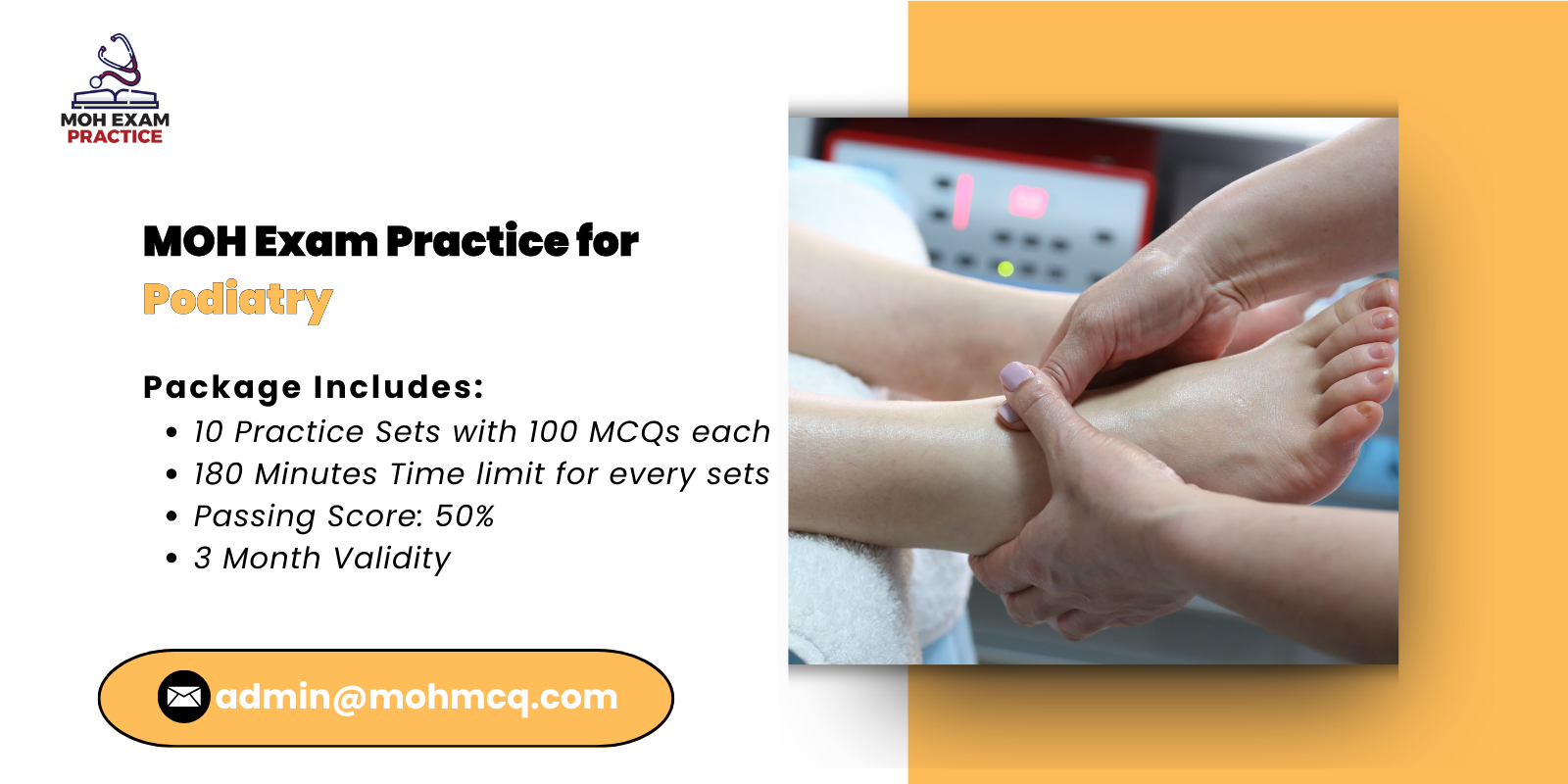 MOH Exam Practice for podiatry