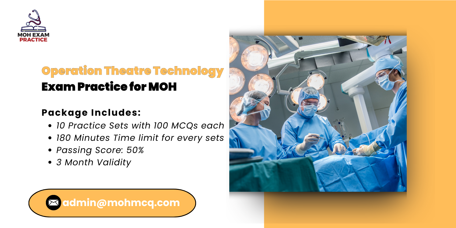 Operation Theatre Technology Exam Practices for MOH