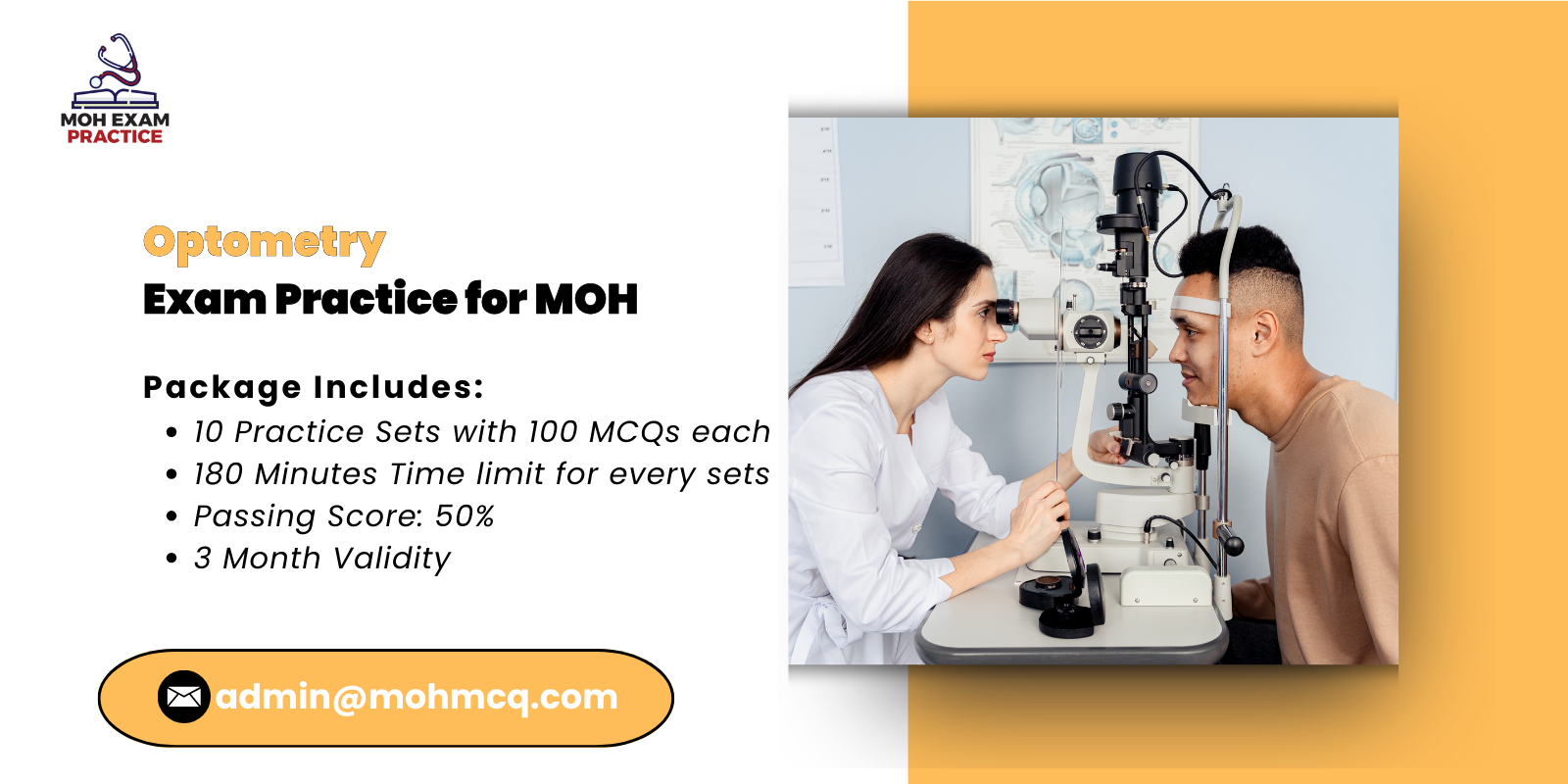 optometry Exam Practice for MOH