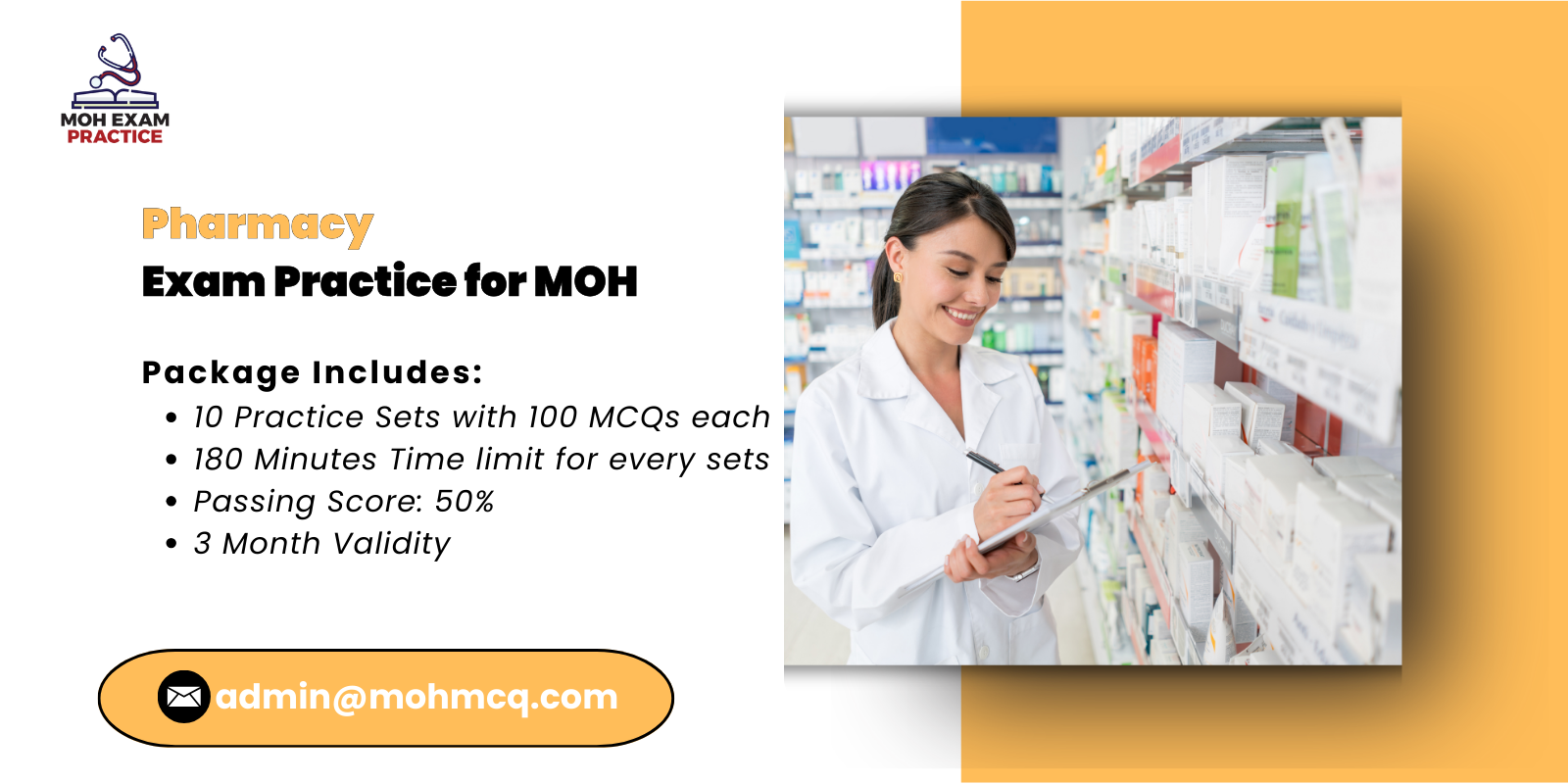Pharmacy Exam Practices for MOH