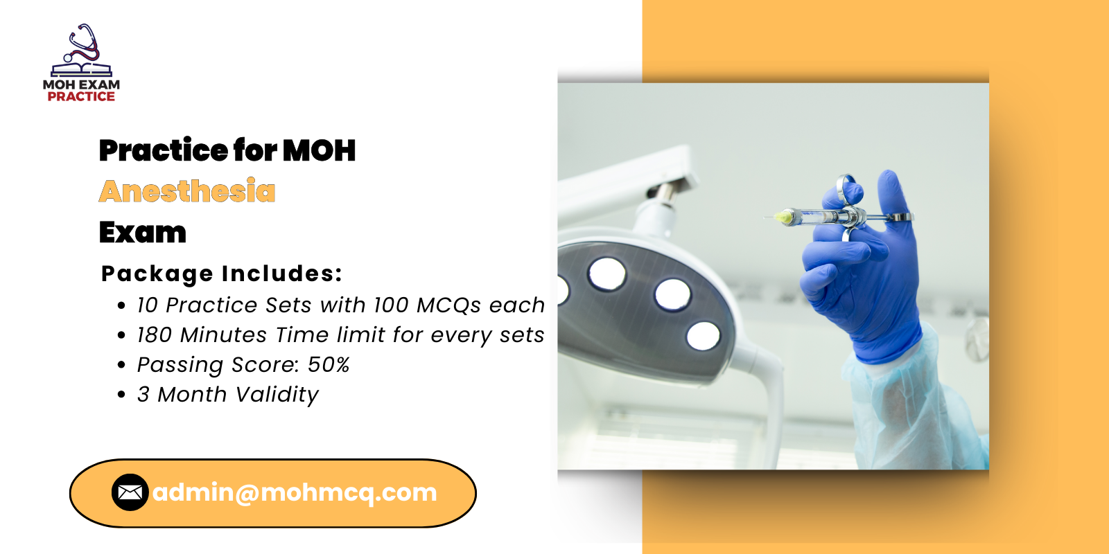 Practice for MOH Anesthesia Exam