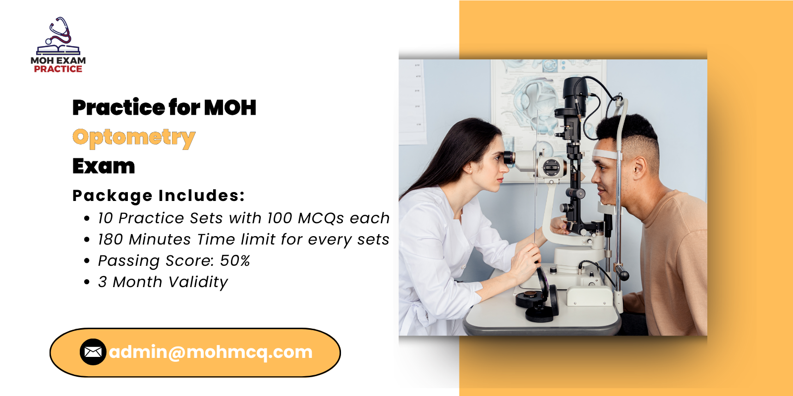 Practice for MOH Optometry Exam