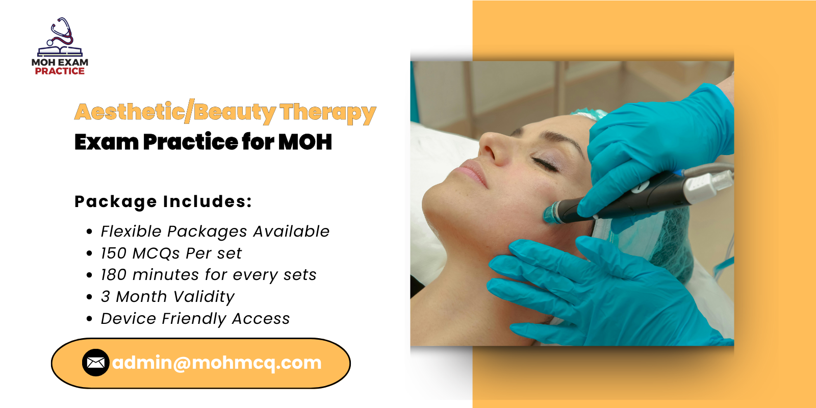 Aesthetic/Beauty Therapy Exam Practice for MOH