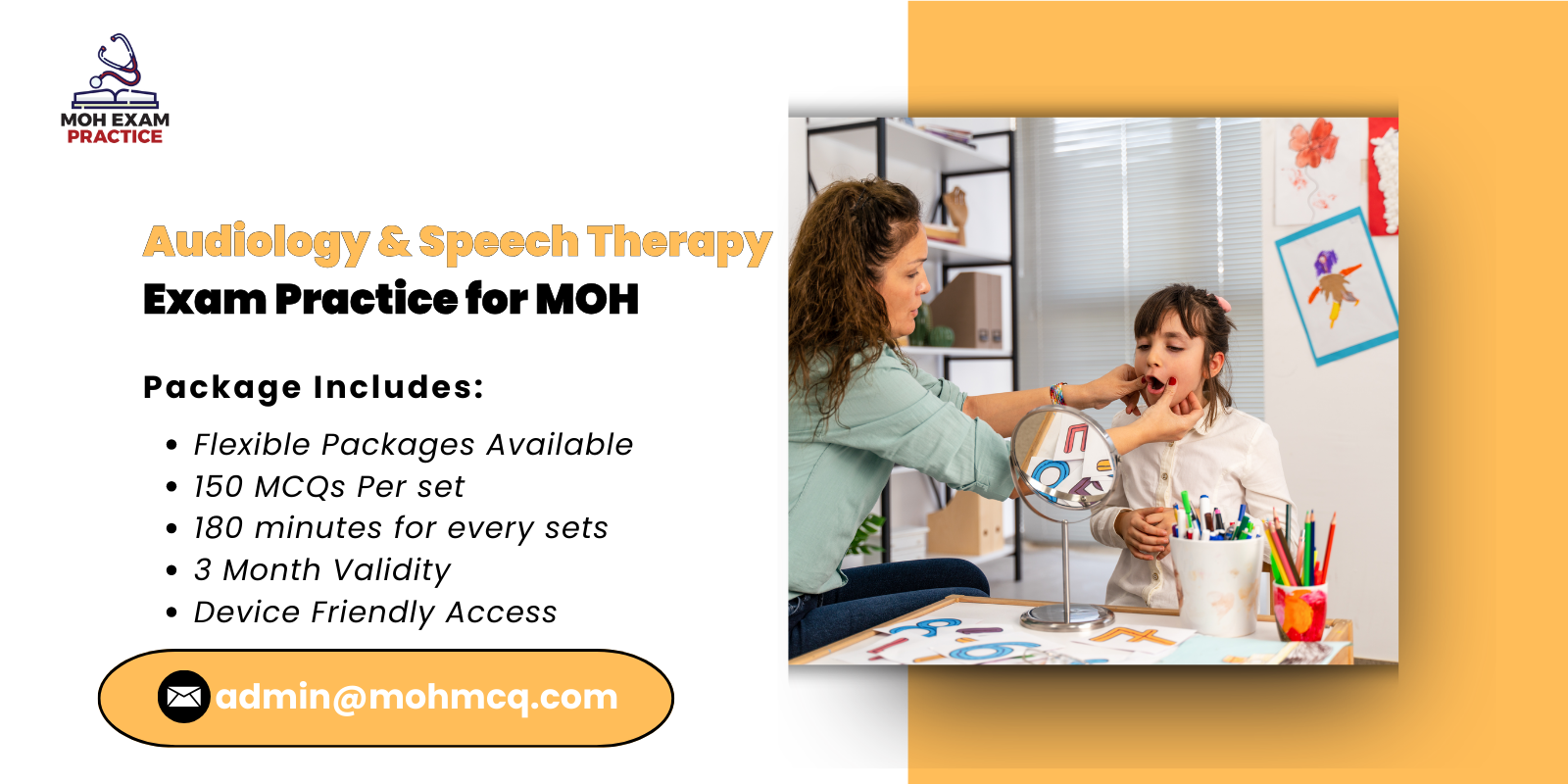 Audiology & Speech Therapy Exam Practice for MOH