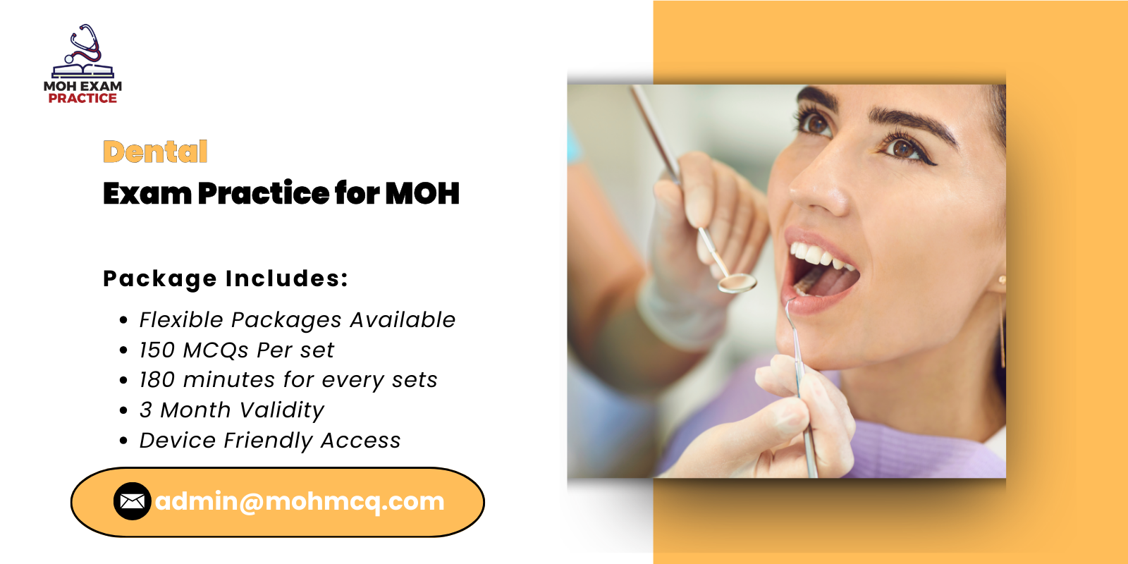 Dental Exam Practice for MOH