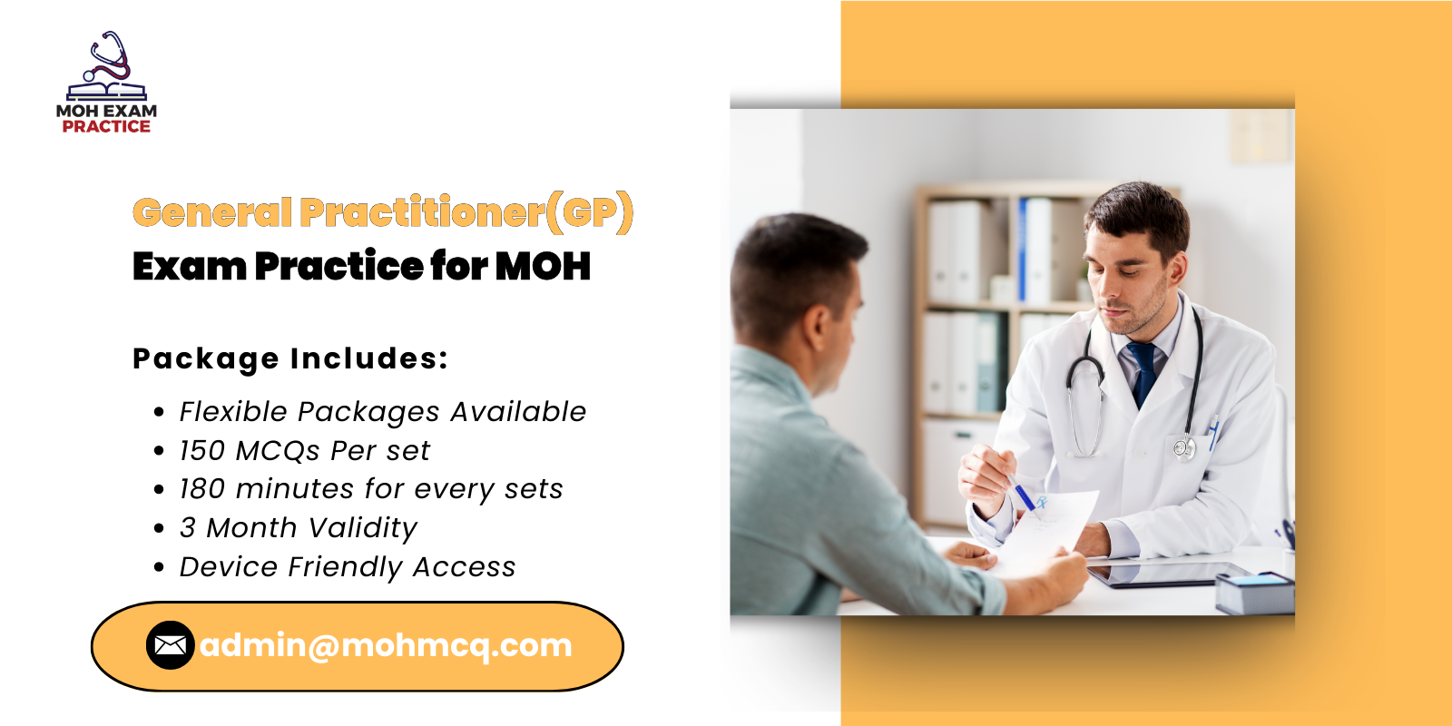 General Practitioner(GP) Exam Practice for MOH