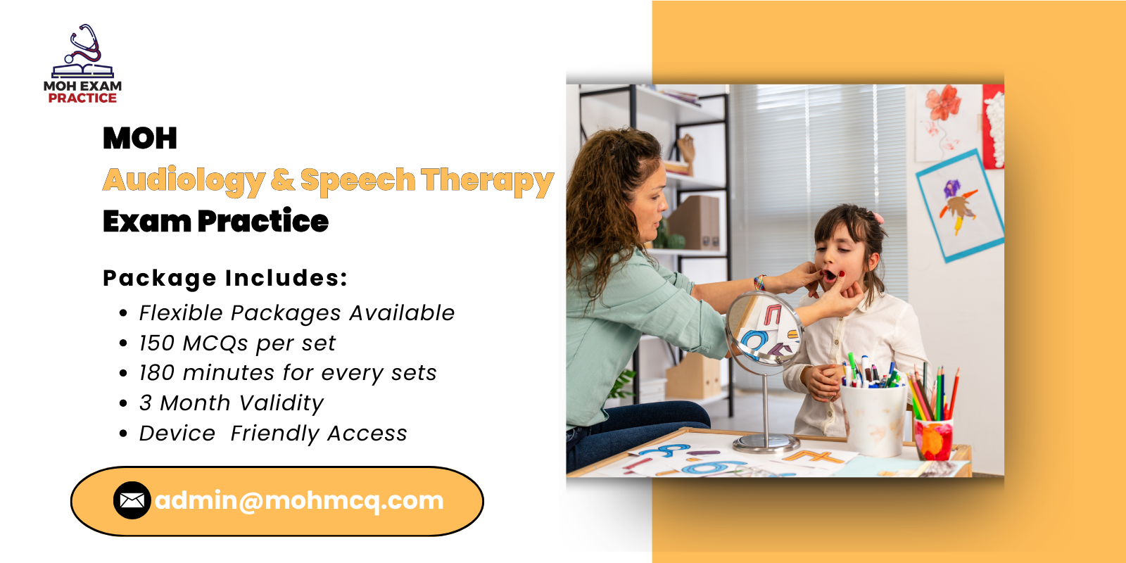 MOH Audiology & Speech Therapy Exam Practice