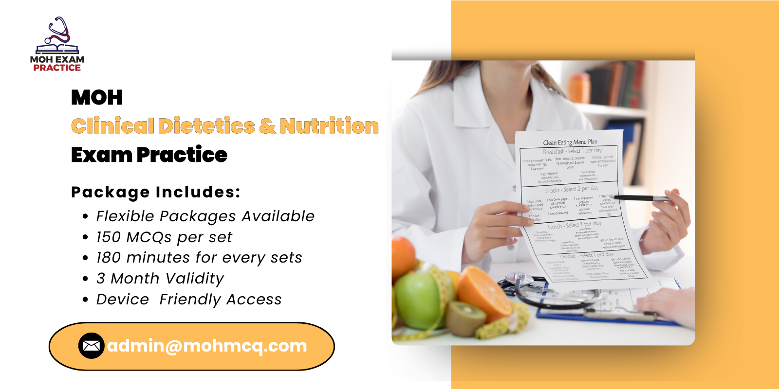 MOH Clinical Dietetics & Nutrition Exam Practice