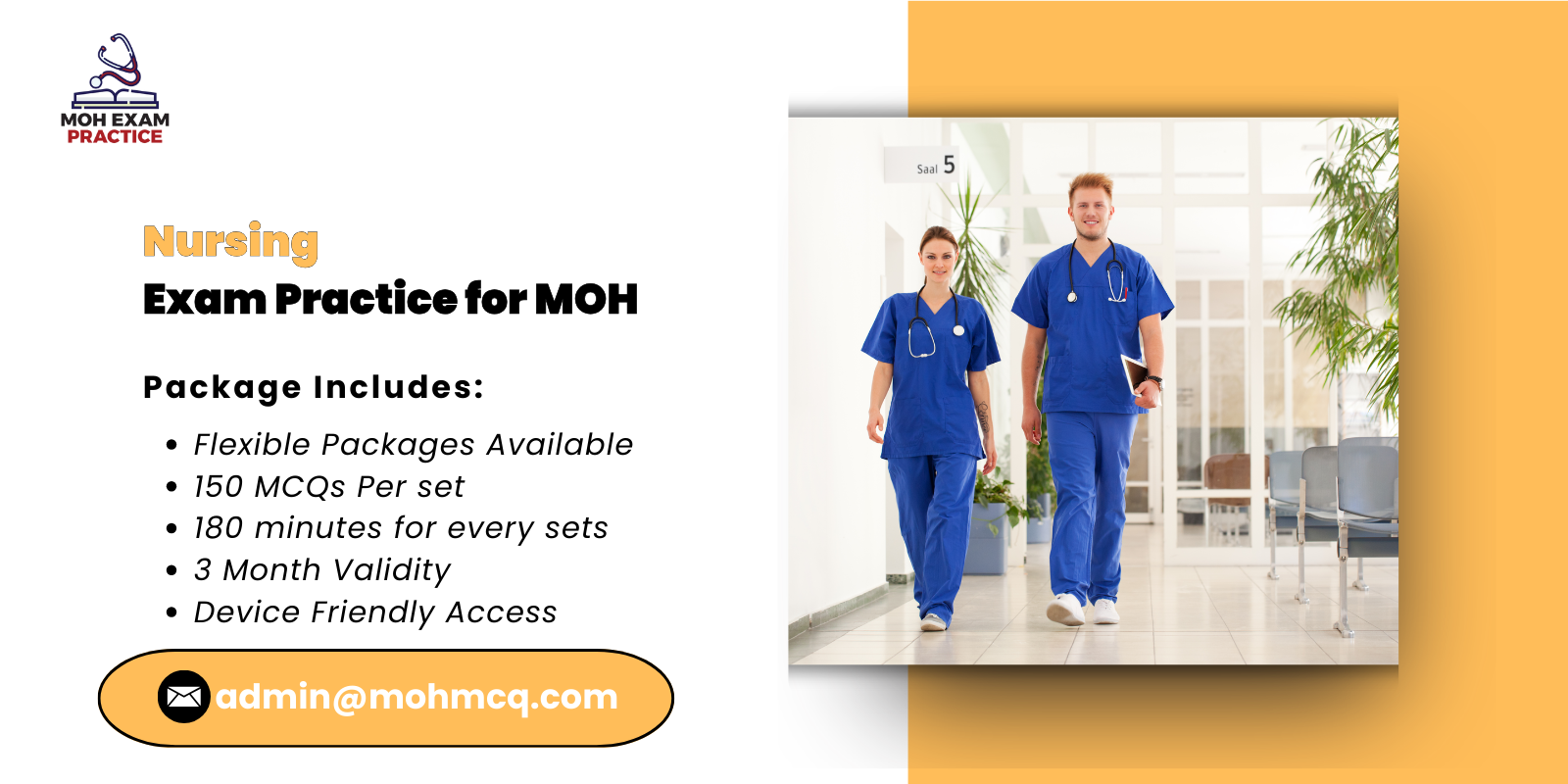 Nursing Exam Practice for MOH