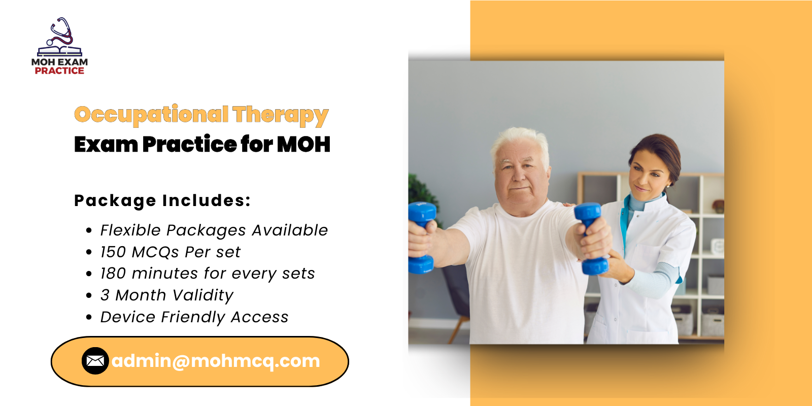 Occupational Therapy Exam Practice for MOH