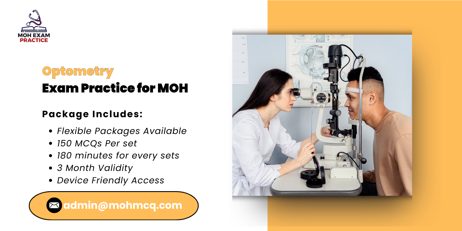 Optometry Exam Practice for MOH