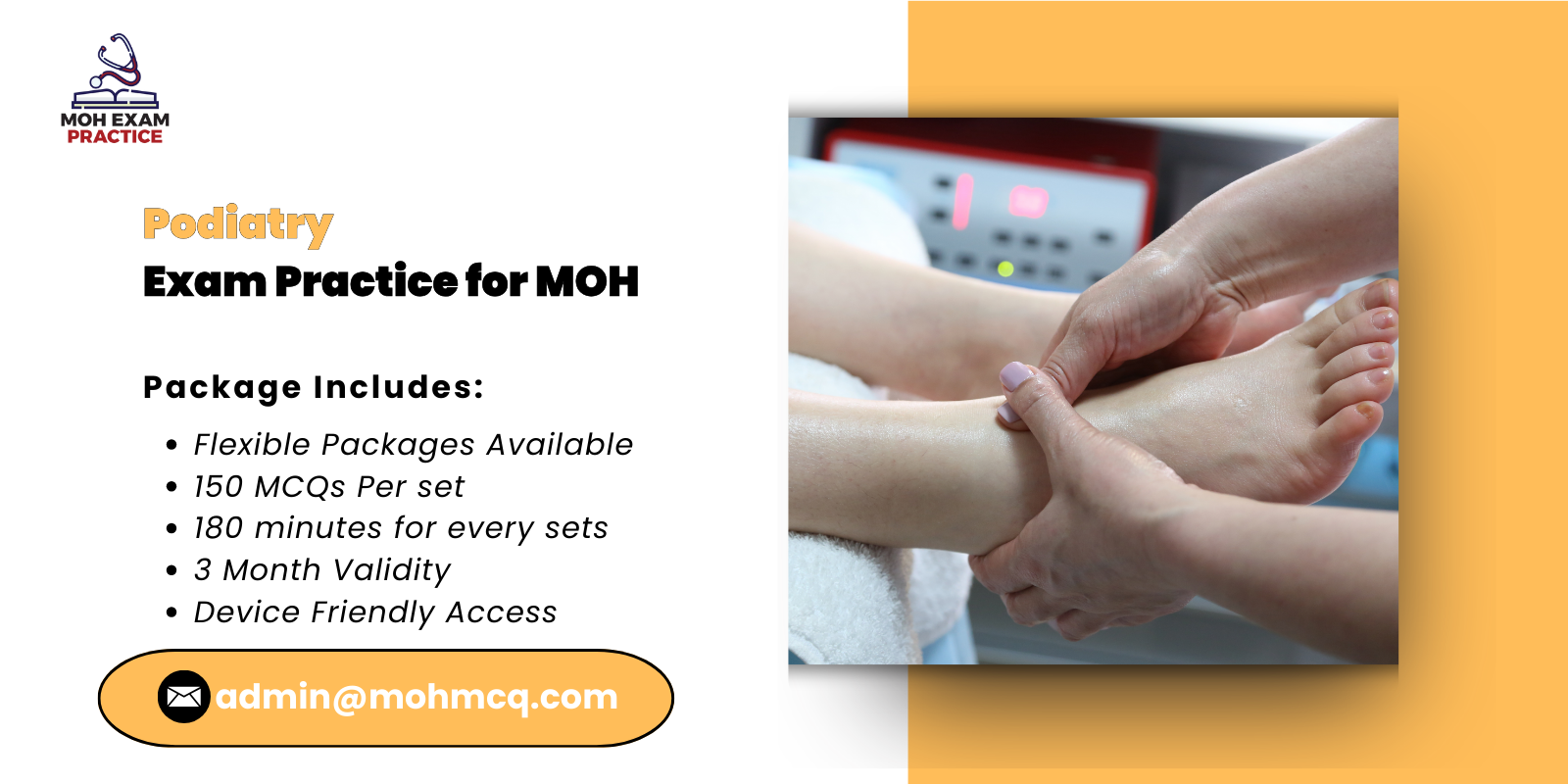 Podiatry Exam Practice for MOH