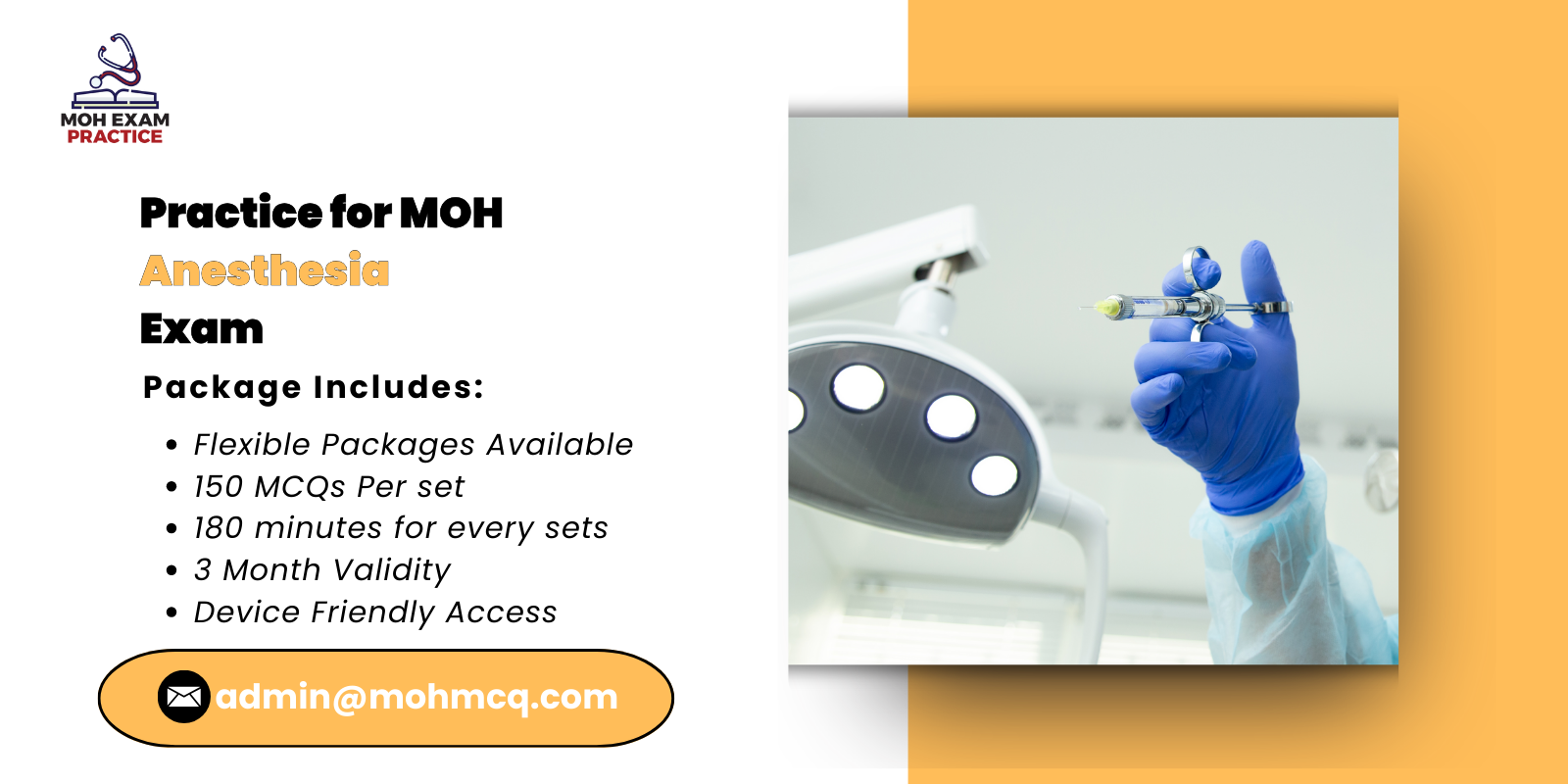 Practice for MOH Anesthesia Exam
