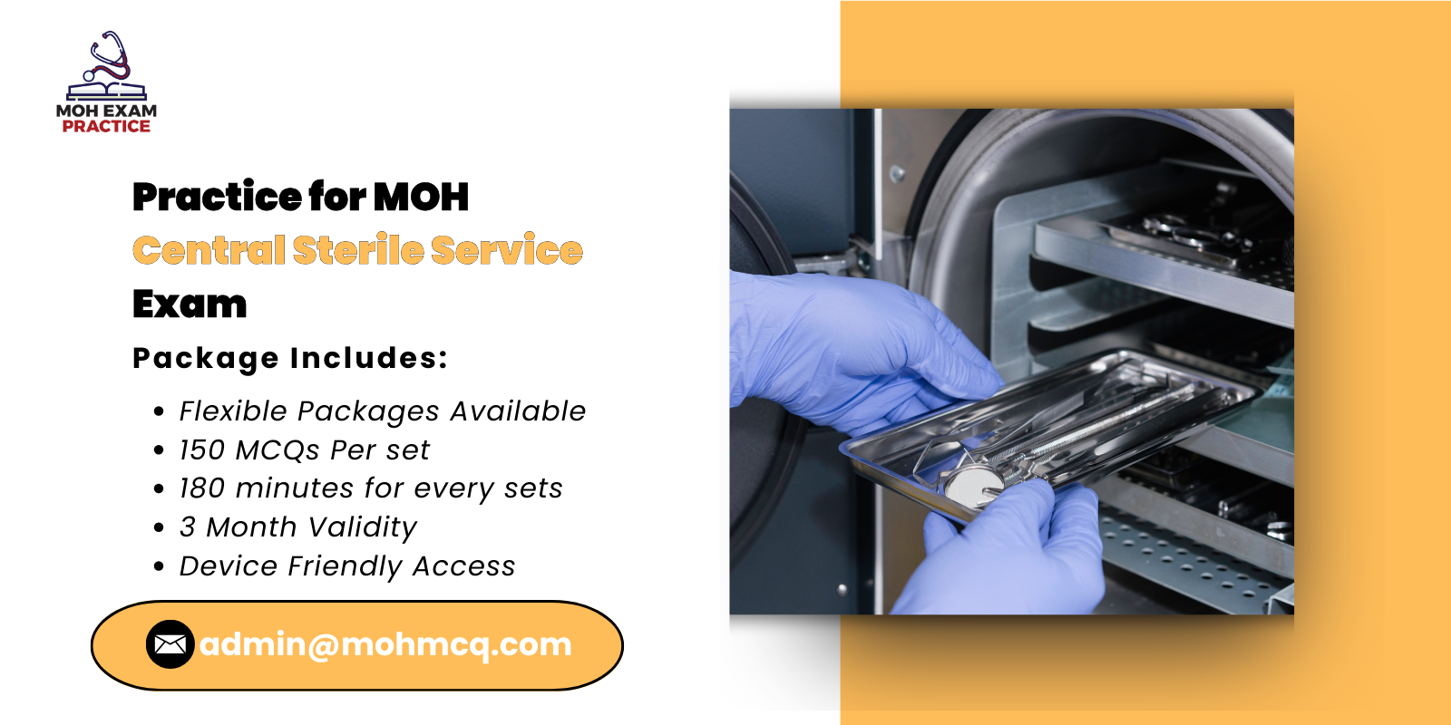 Practice for MOH Central Sterile Service Exam