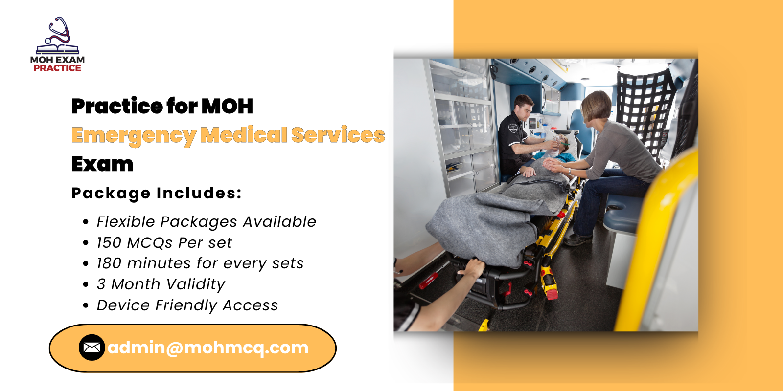 Practice for MOH Emergency Medical Services Exam