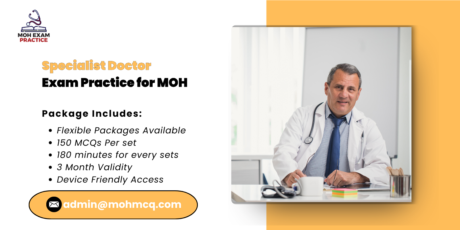 Specialist Doctor Exam Practice for MOH