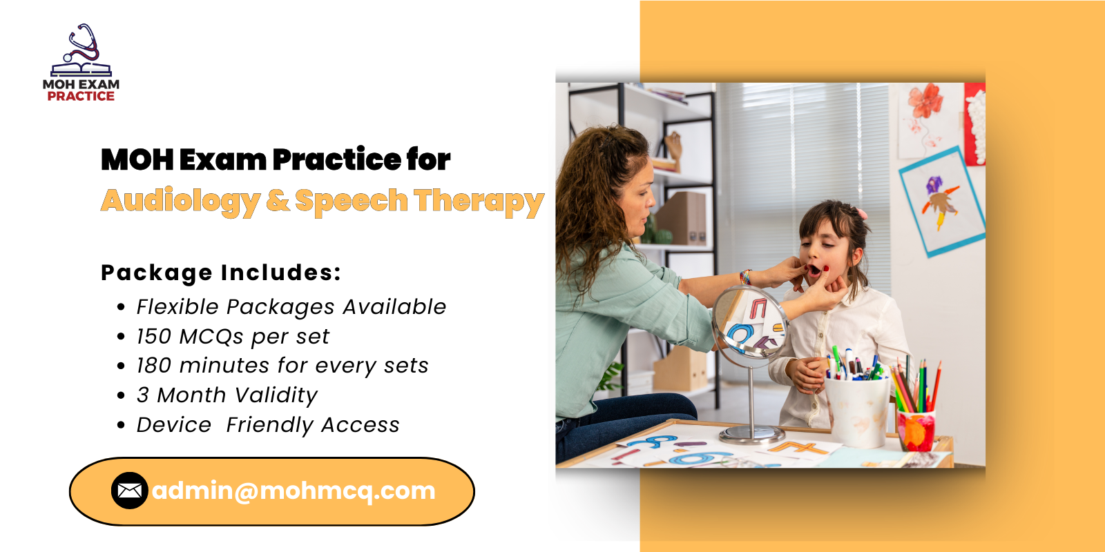 MOH Exam Practice for Audiology & Speech Therapy