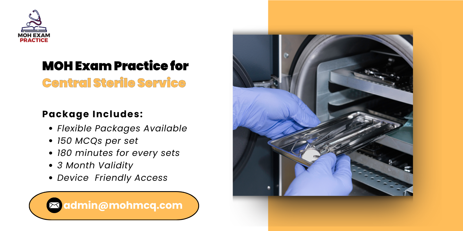 MOH Exam Practice for Central Sterile Service