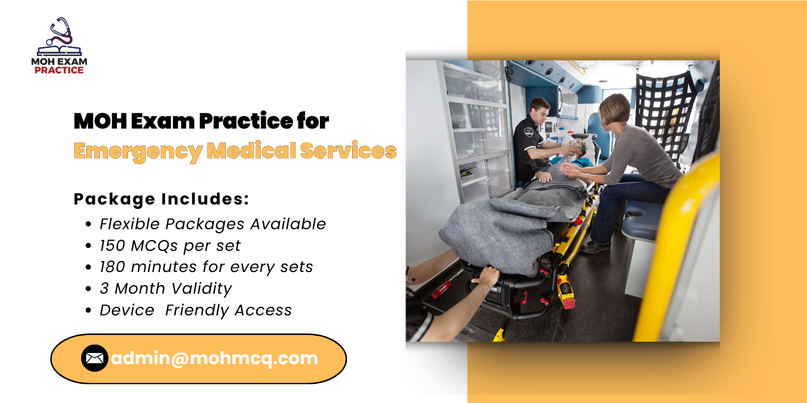 MOH Exam Practice for Emergency Medical Services