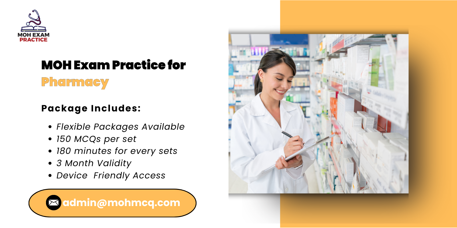 MOH Exam Practice for Pharmacy