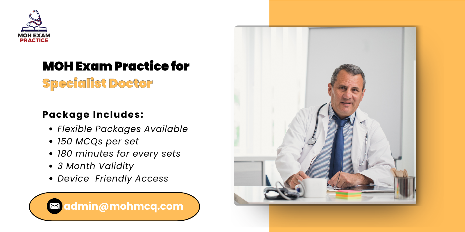 MOH Exam Practice for Specialist Doctor